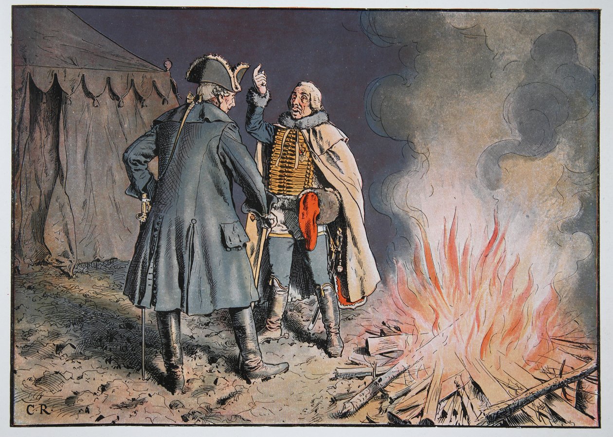 En el campamento de Bunzelwitz, septiembre de 1761 de Carl Röchling