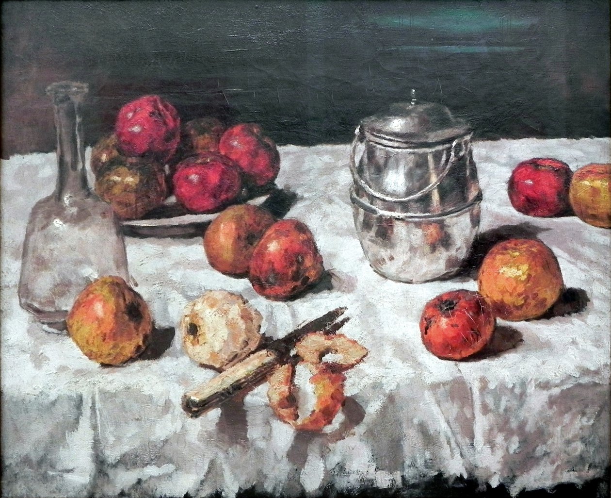 Naturaleza muerta con manzanas de Carl Schuch