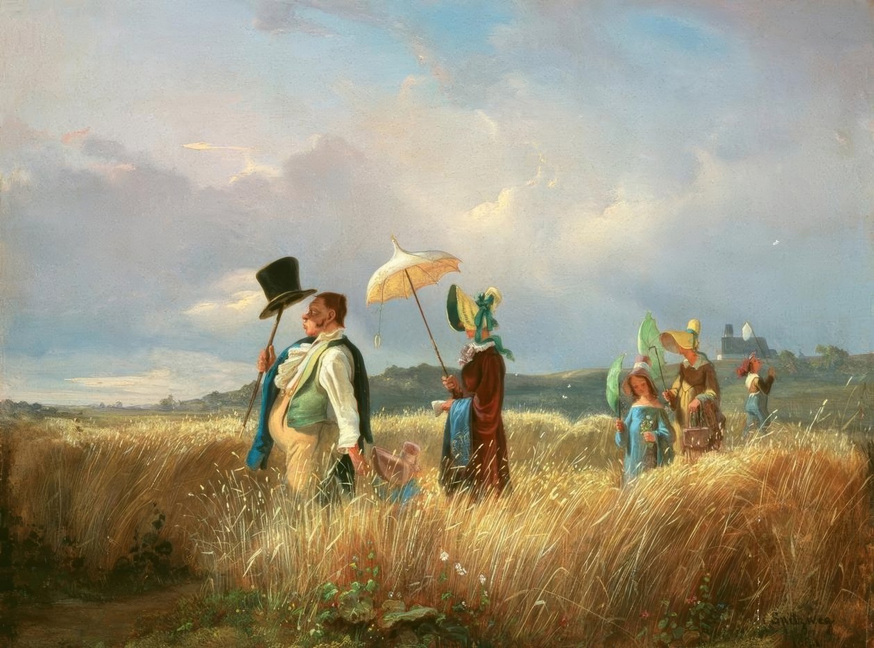 El paseo dominical de Carl Spitzweg