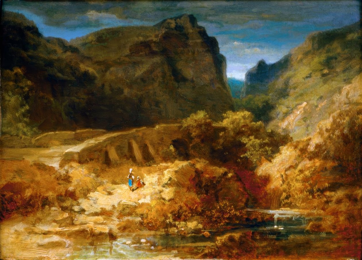 Paisaje italiano de Carl Spitzweg