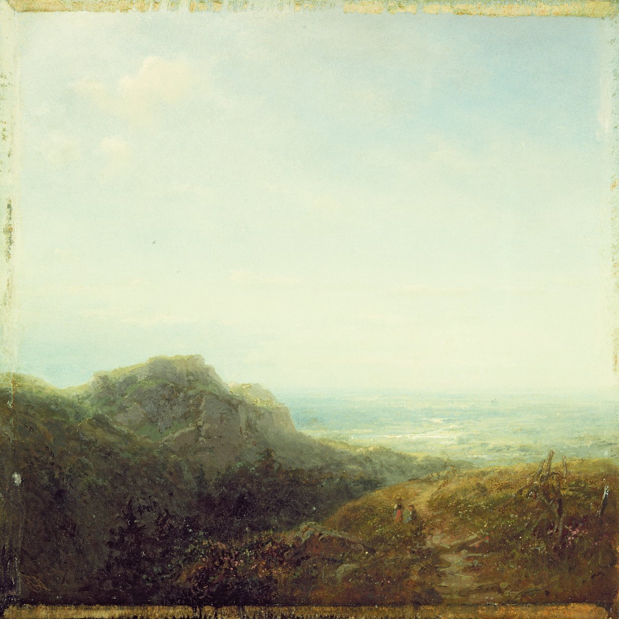 Mirando el valle de Carl Spitzweg