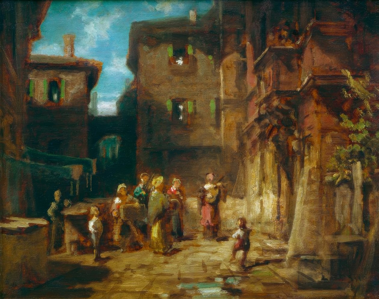 Músicos callejeros de Carl Spitzweg