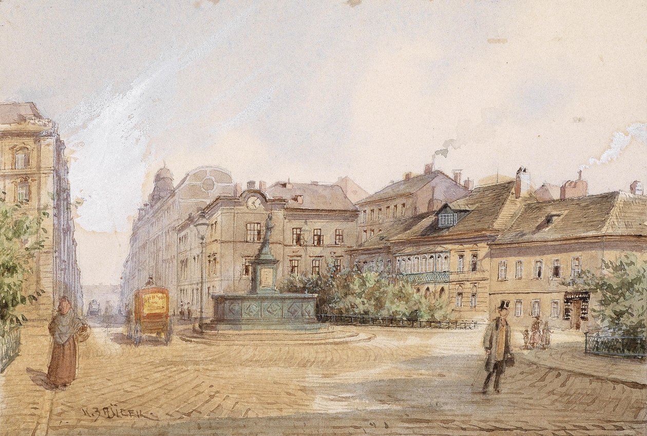 La plaza en el distrito de Carl Wenzel Zajicek