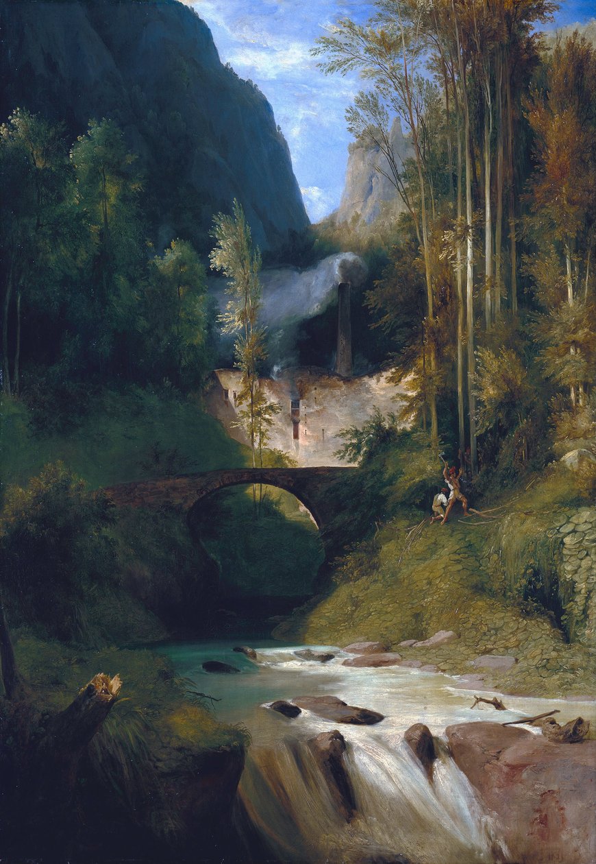 Garganta cerca de Amalfi de Carl Blechen