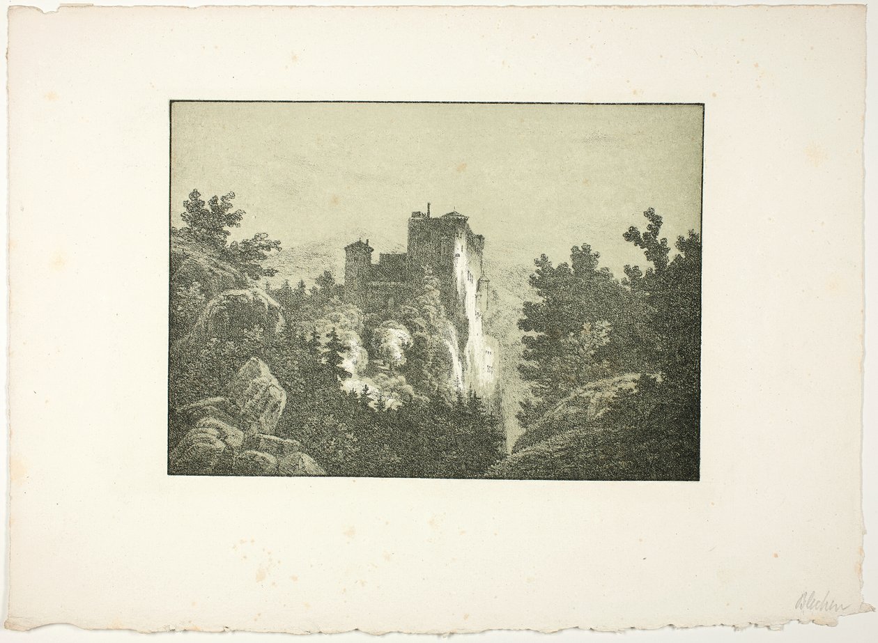 Ruinas de un castillo de Carl Blechen