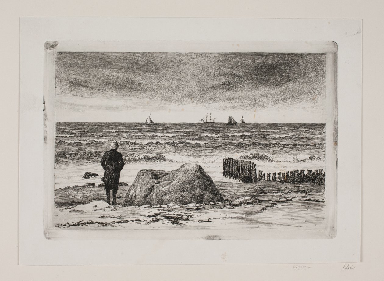 Tiempo ventoso. Søstykke de Carl Bloch