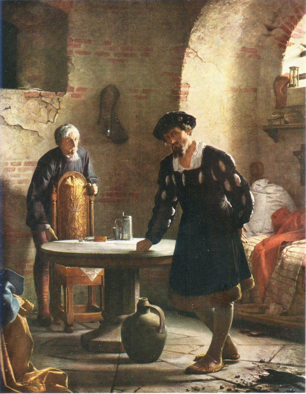 Danés: Christian II encarcelado en la torre del castillo de Sønderborg Christian II encarcelado en la torre del castillo de Sønderborg de Carl Bloch