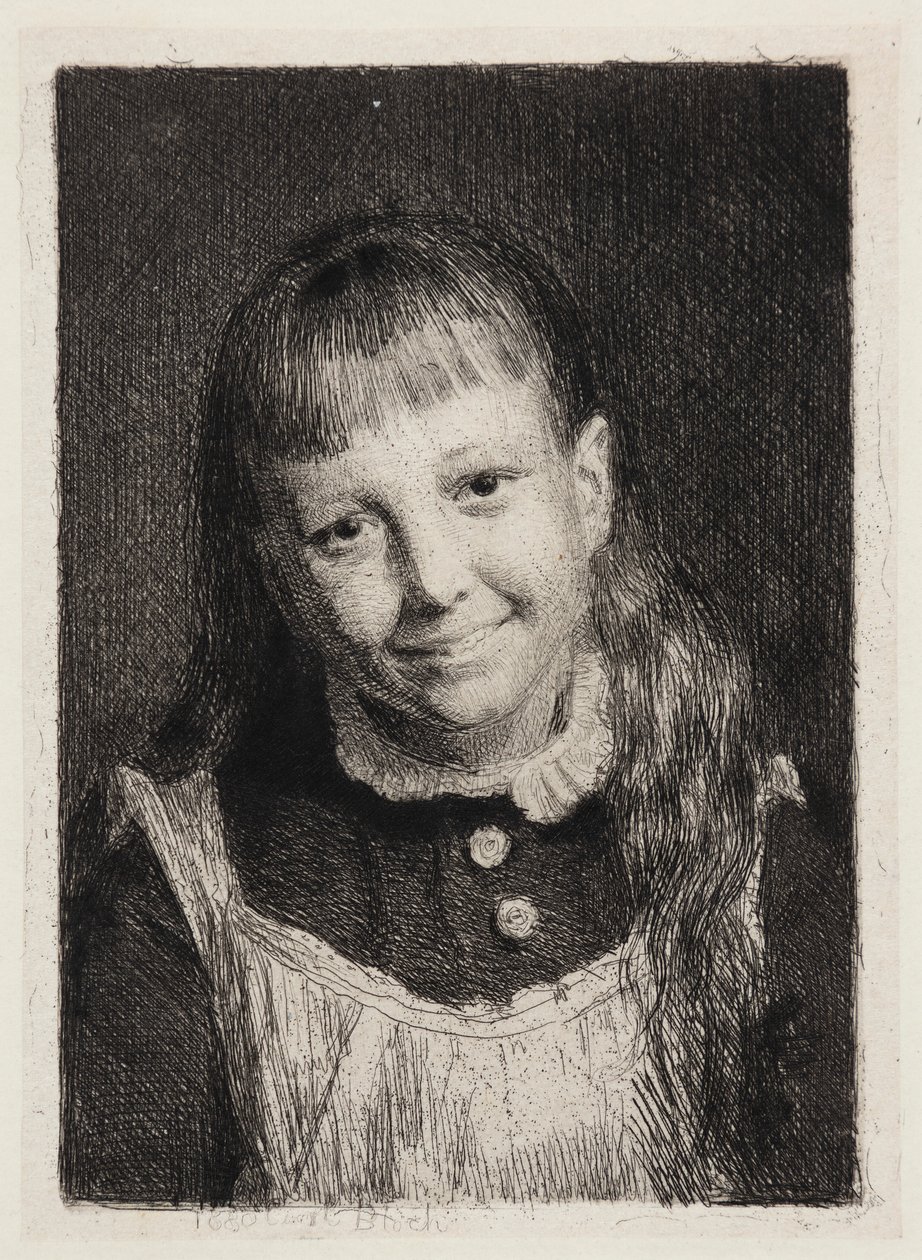 Danés: The laughing girl. Retrato de Ida Alma Bloch de Carl Bloch