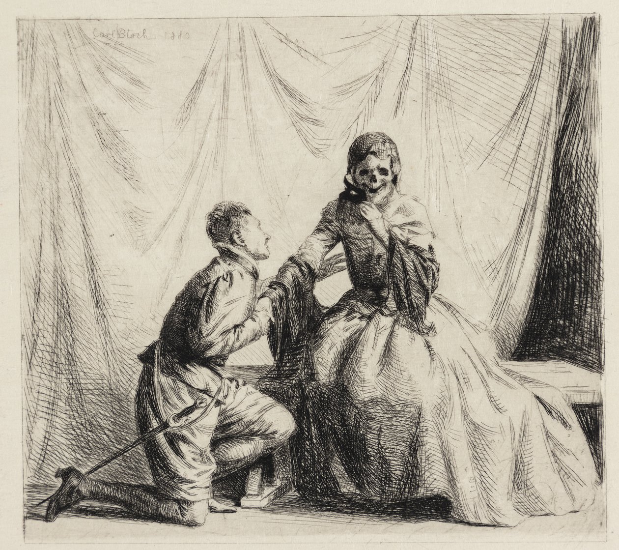 El joven y la muerte de Carl Bloch