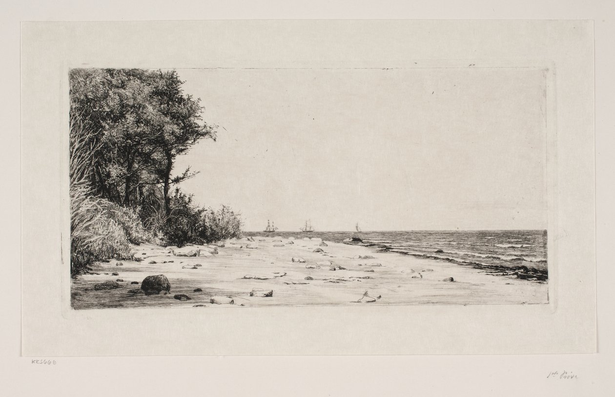 Desde la costa norte de Zelanda. Plantación de Hornbæk de Carl Bloch