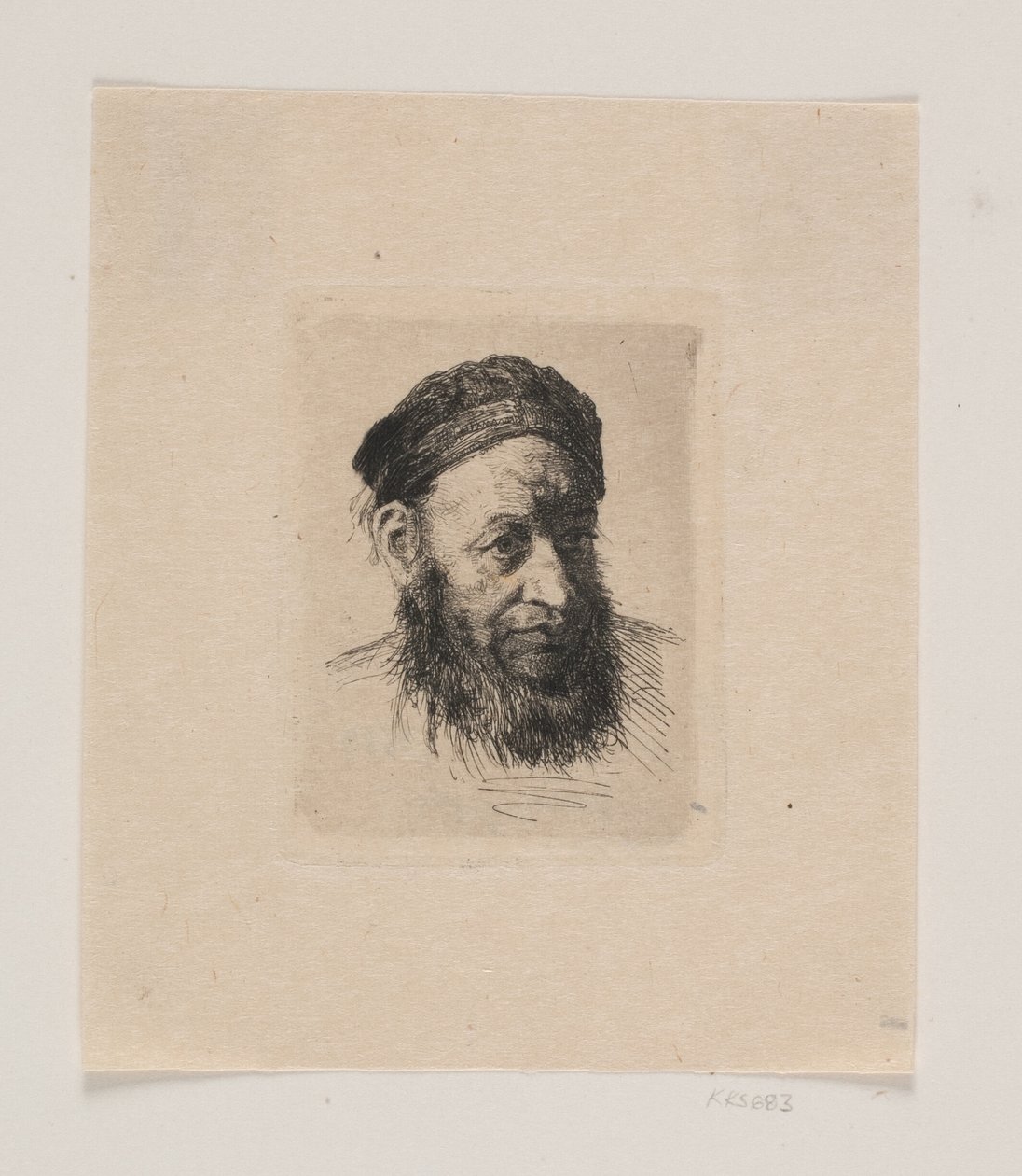 Cabeza de un viejo marinero de Carl Bloch