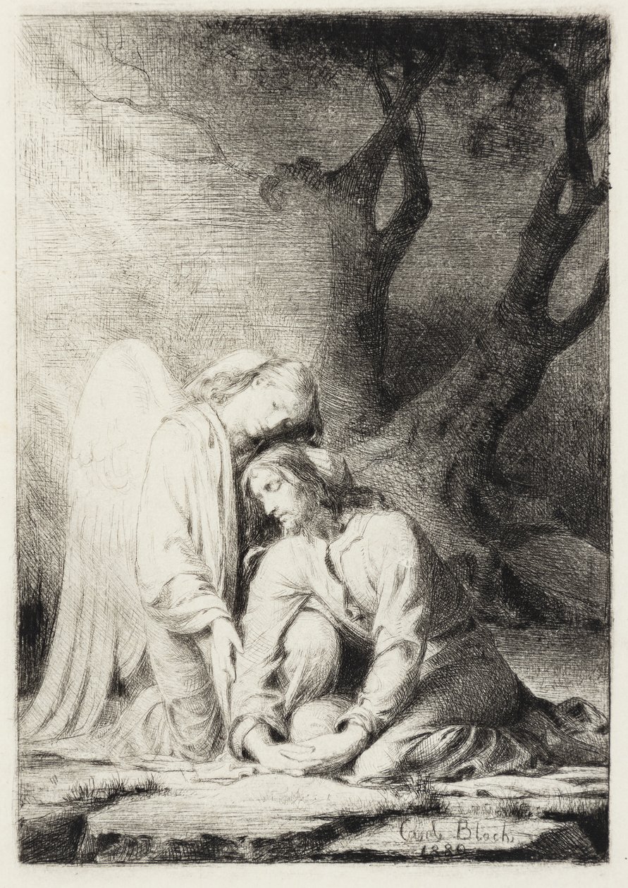 Cristo en Getsemaní de Carl Bloch
