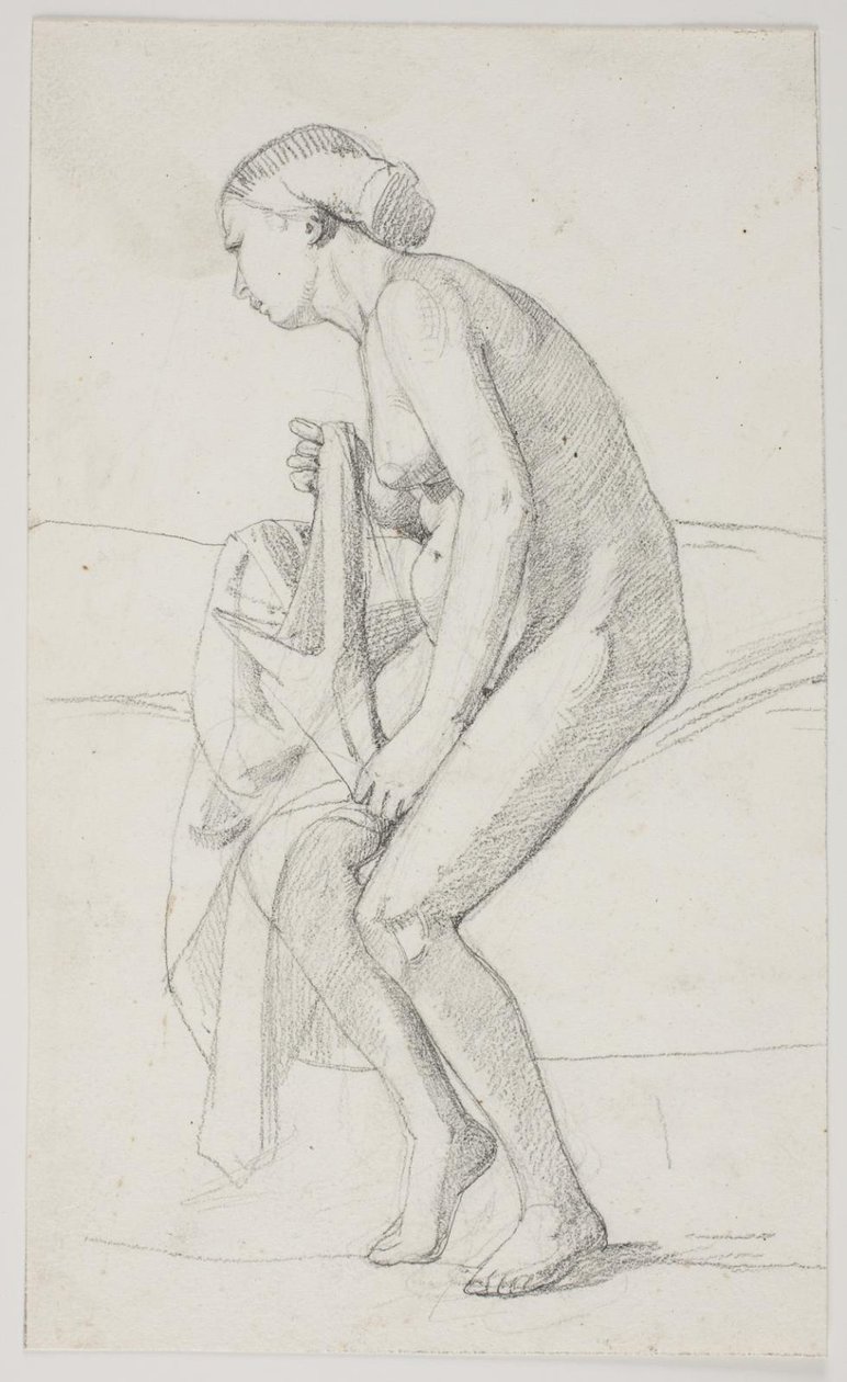 Estudios para la pintura del museo "La hija de Jairo" de Carl Bloch