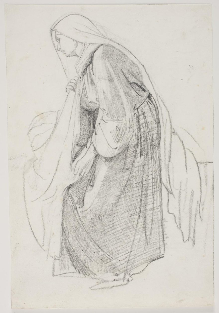 Estudios para la pintura del museo "La hija de Jairo" de Carl Bloch