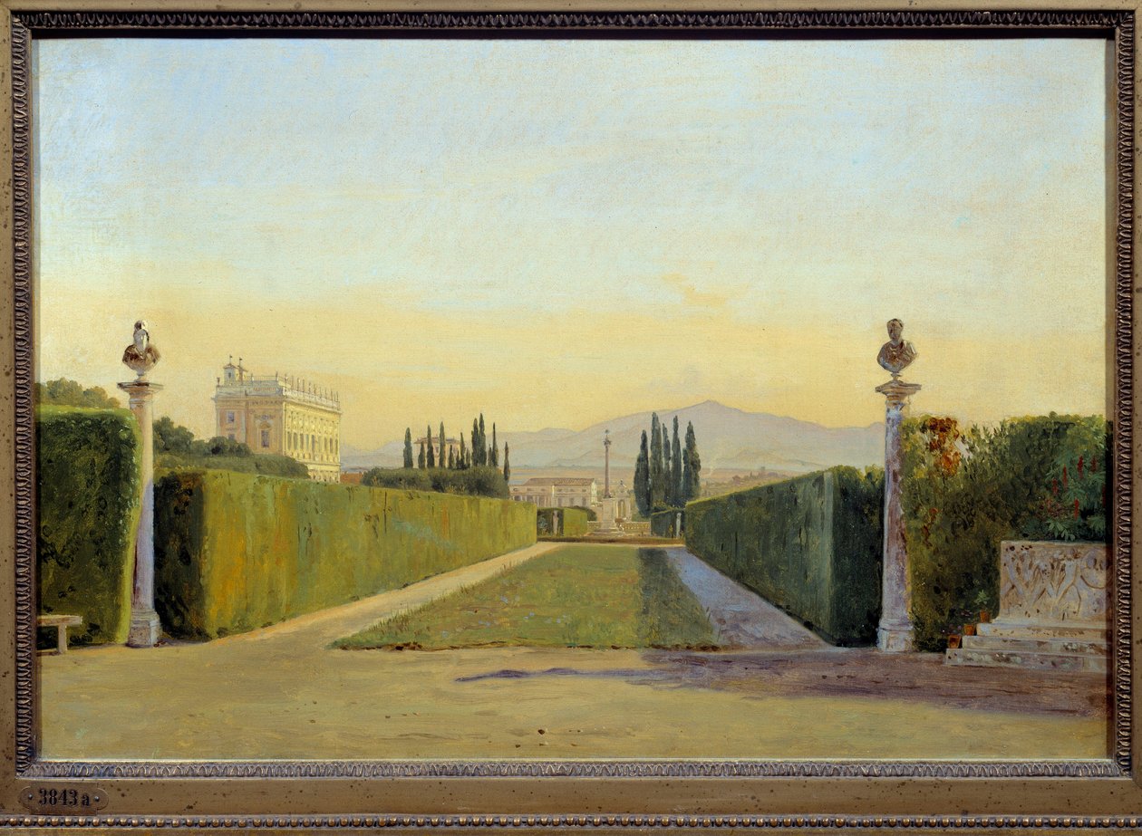 Los jardines de Villa Albani de Carl Christian Constantin Hansen