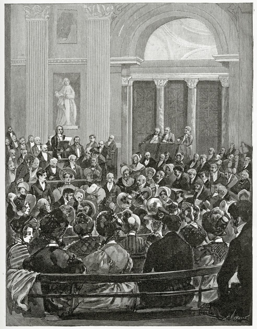 Discurso de recepción de Victor Hugo, siglo XIX de Carl Christian Vogel von Vogelstein