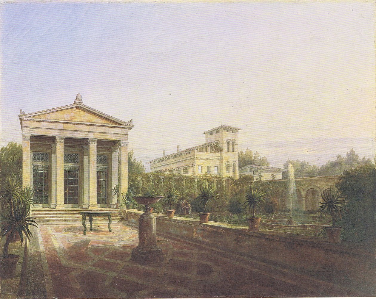 la casa-jardín de Charlottenhof en Potsdam de Carl Daniel Freydanck