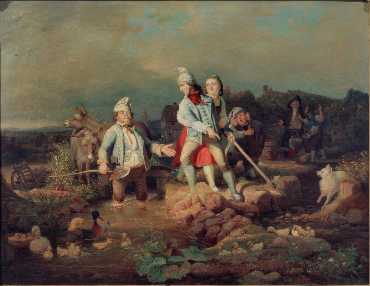 Molineros peleando de Carl Engel von Rabenau