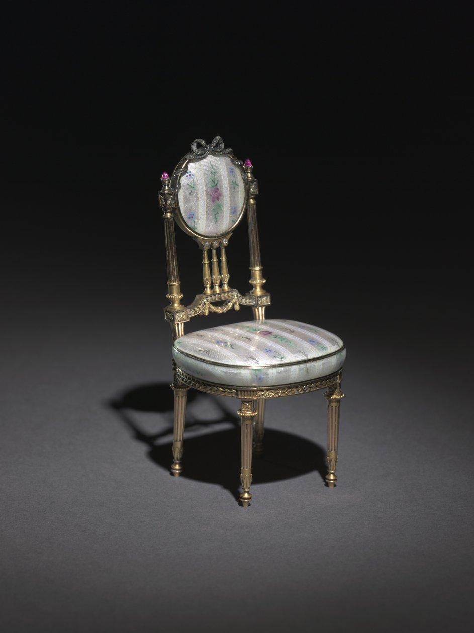 Silla en miniatura, 1896-1906 de Carl Fabergé