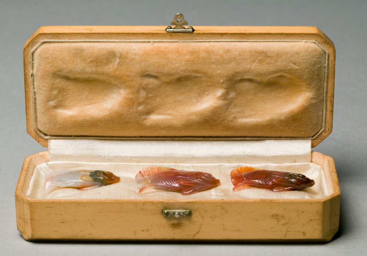 Conjunto de Tres Peces en Caja Original, c.1890 de Carl Fabergé