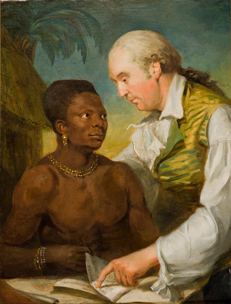 Doble retrato de Carl Bernhard Wadström (1746-1799) y el príncipe Peter Panah de Carl Frederik von Breda
