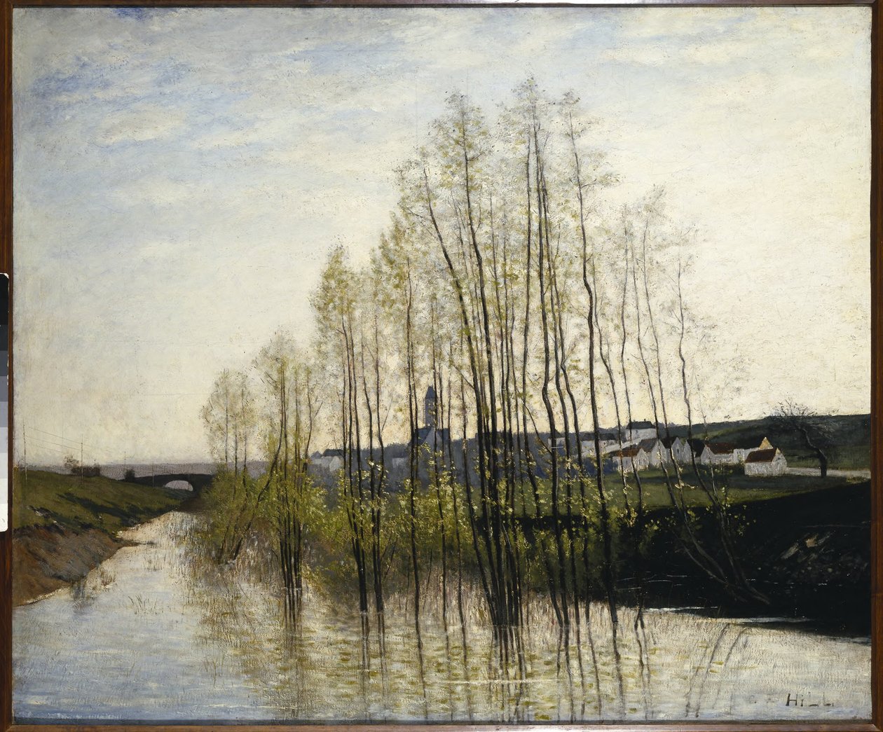 Paisaje fluvial, Champaña de Carl Fredrik Hill