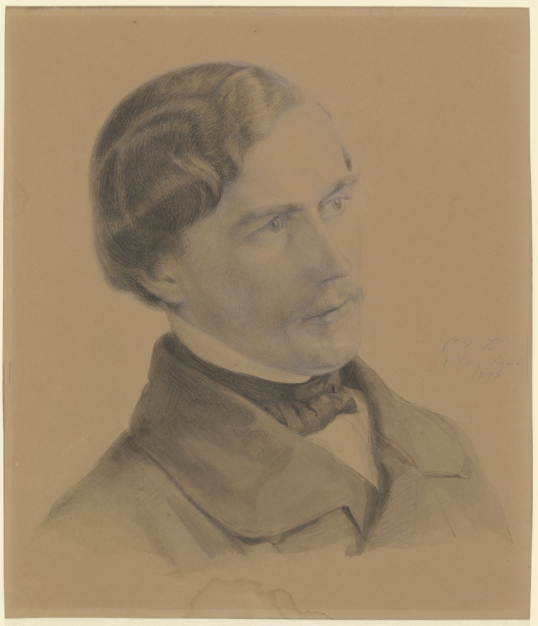 Autorretrato del artista de Carl Friedrich Lessing