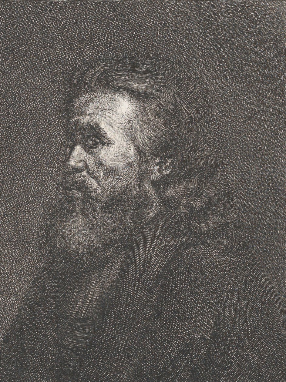 Retrato de un anciano con barba, ca. 1767-1807 de Carl Gottlieb Rasp