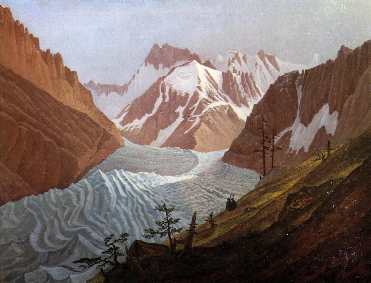 Alemán: El mar de hielo cerca de Chamonix de Carl Gustav Carus