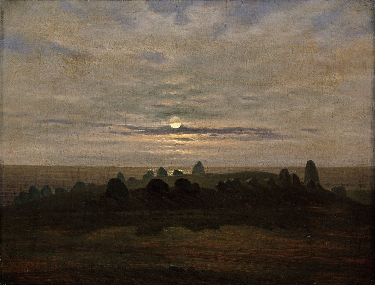 Fortaleza de la edad de piedra en Nobbin, isla de Rügen de Carl Gustav Carus