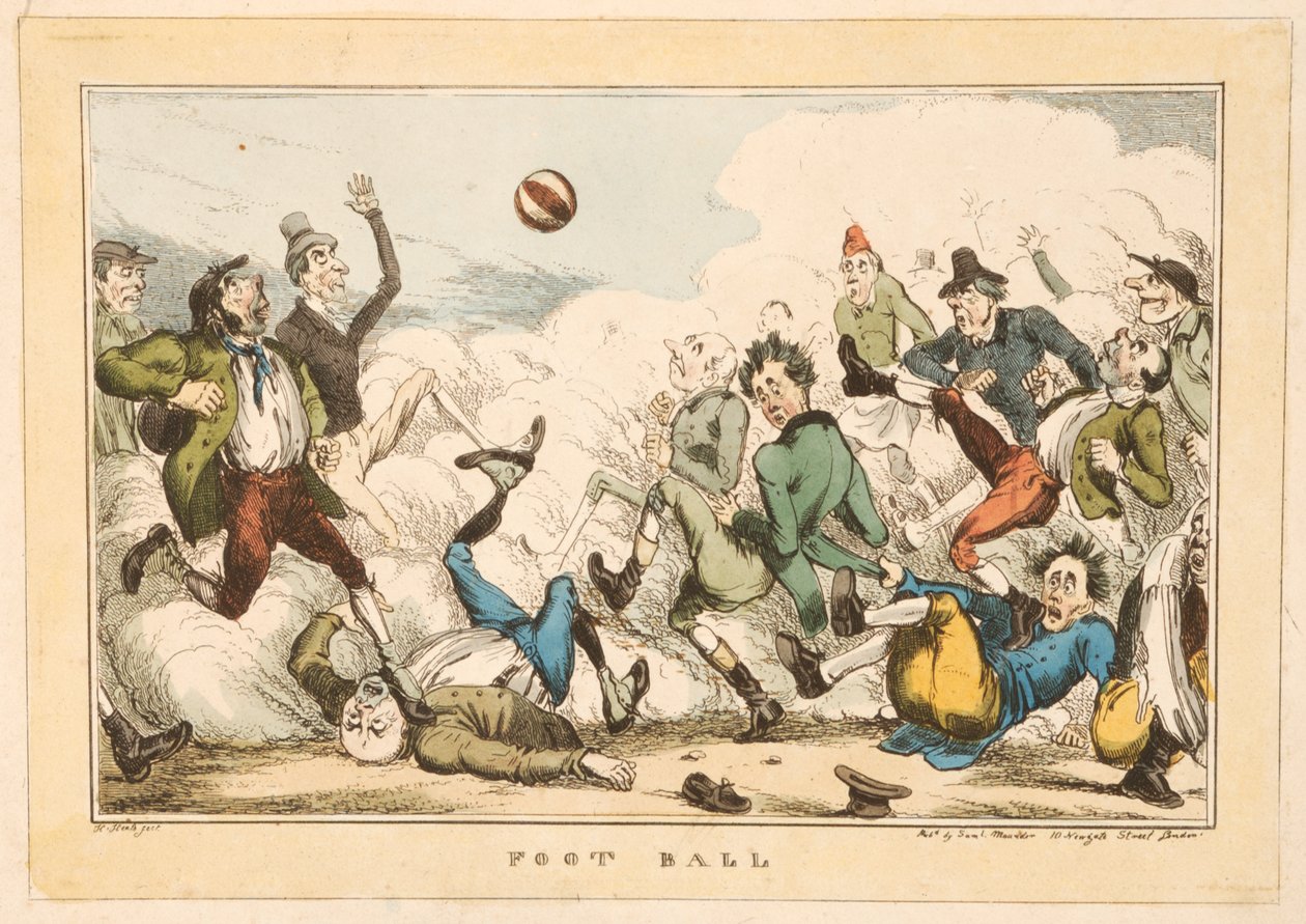 Fútbol en las calles de Londres, 1820 de Carl H. Heath