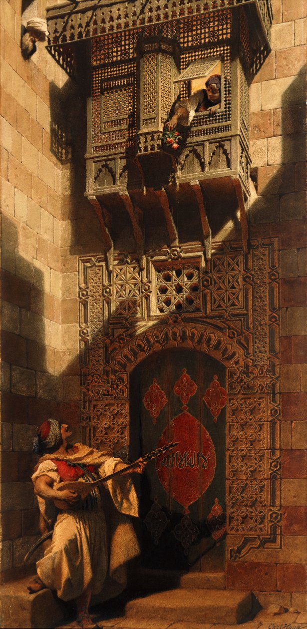 Una serenata en El Cairo, 1893 de Carl Haag