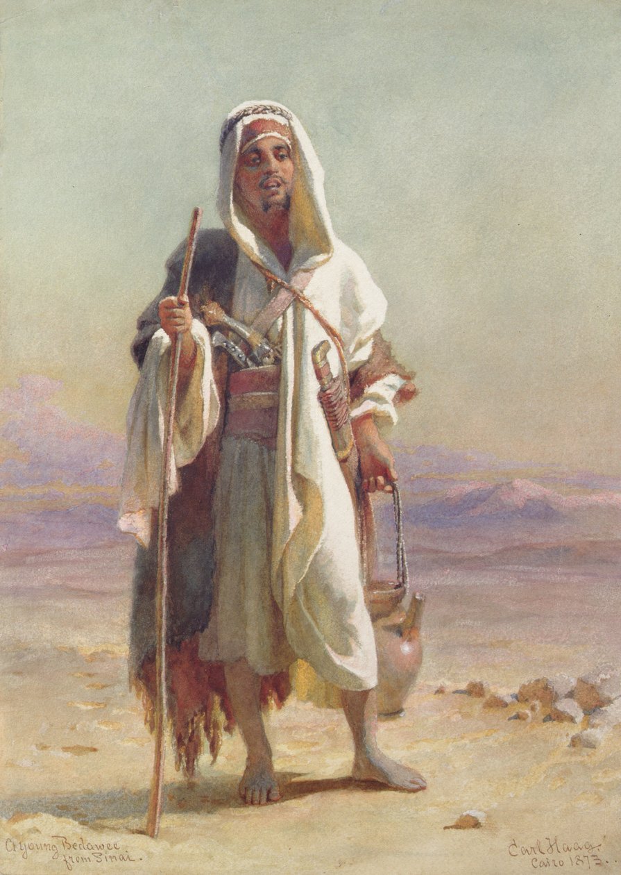 Un joven beduino del Sinaí, 1873 de Carl Haag