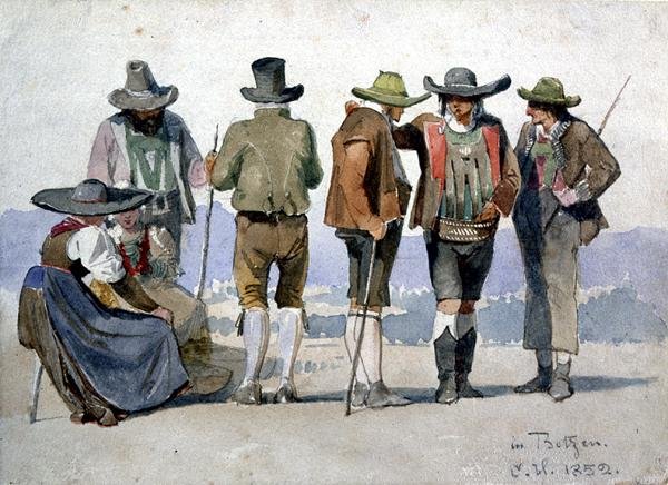 Un estudio de grupo en Botzen de Carl Haag