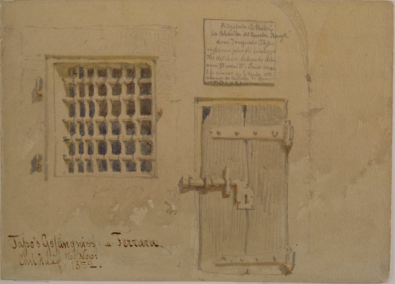 La prisión de Jasso en Ferrara, 1852 de Carl Haag