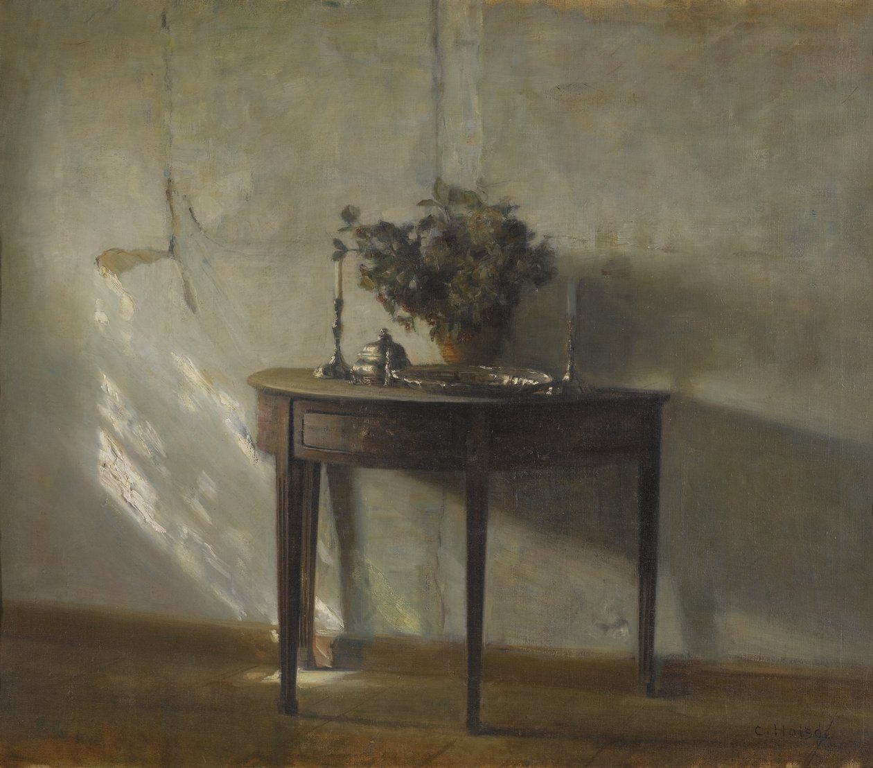Un interior iluminado por el sol de Carl Holsoe
