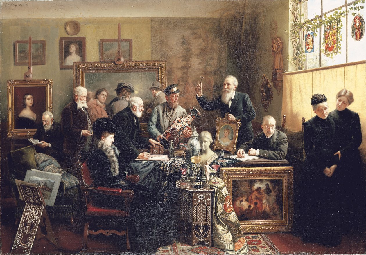 La subasta de la finca, 1903 de Carl Johann Spielter