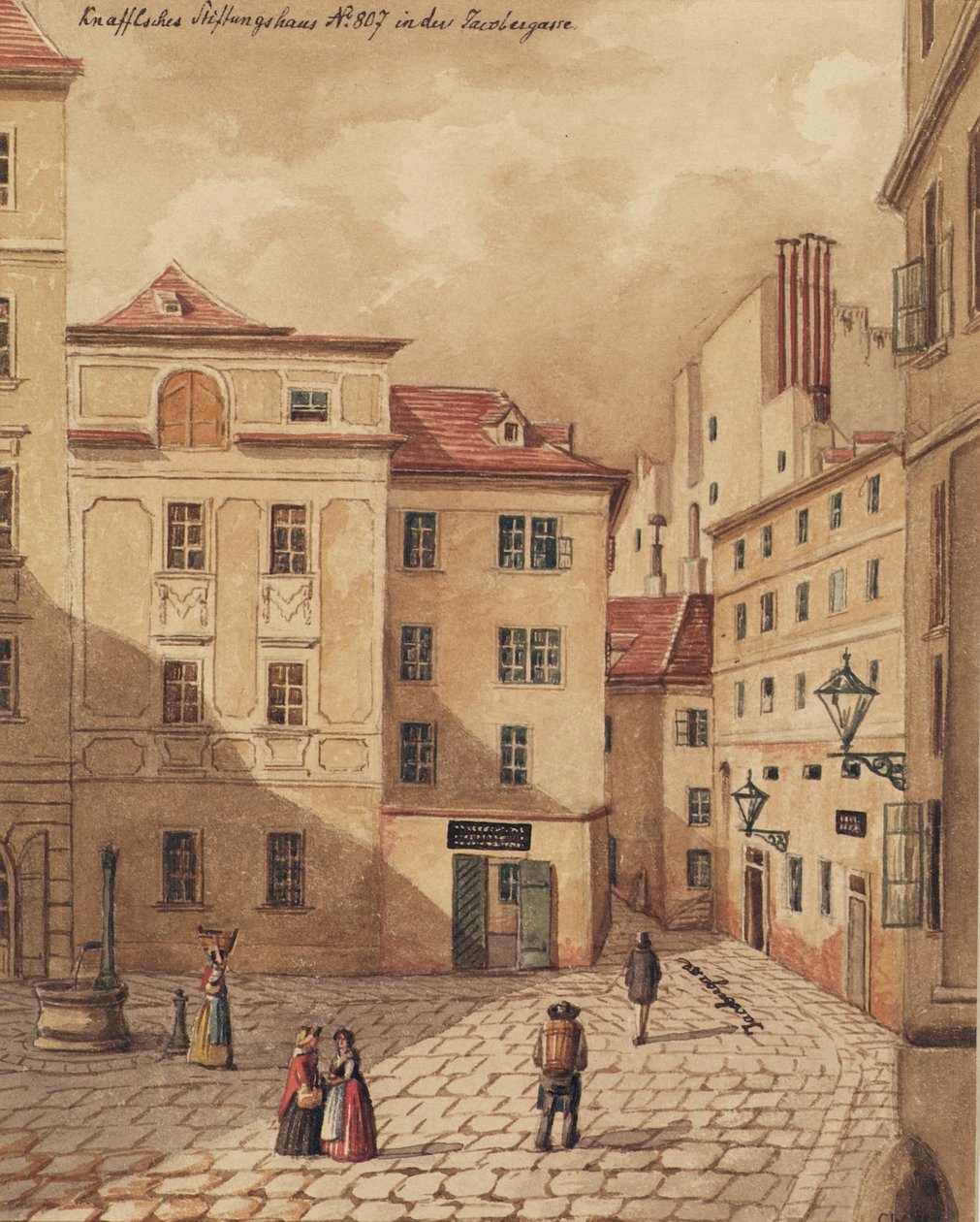 La Casa de la Fundación Knaffelsche en Jacobergasse No. 807 en Viena de Carl L. Wiesböck