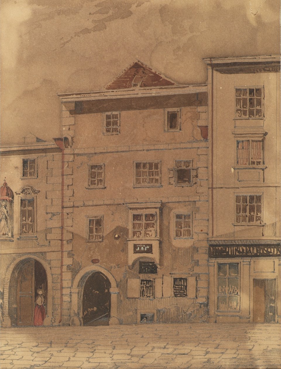 Casa de la muerte de Mozart en Rauhensteingasse en Viena de Carl L. Wiesböck