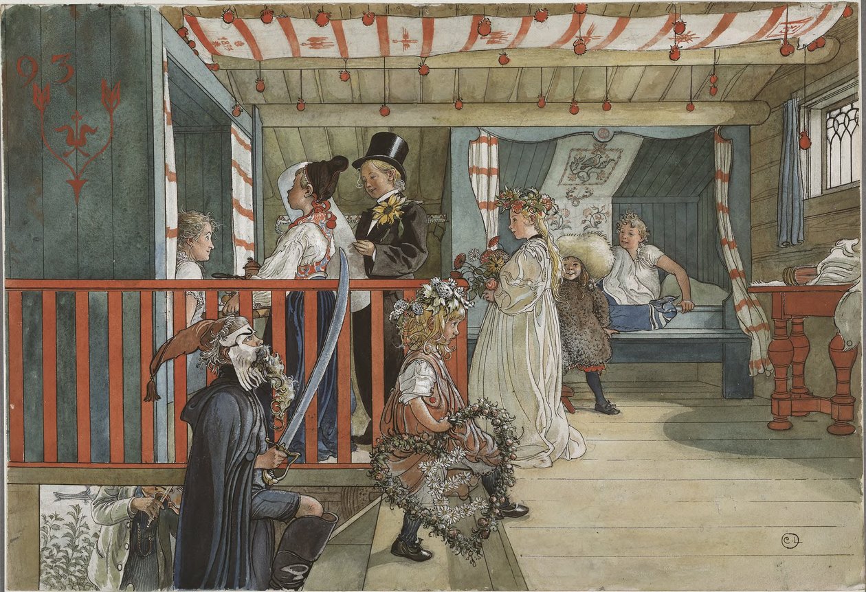 Un día de celebración de Carl Larsson