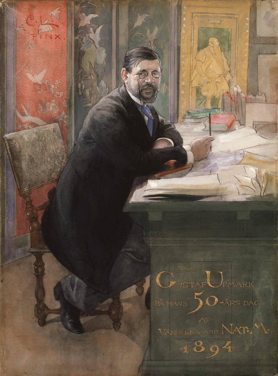 Gustaf Upmark, director general del Museo Nacional, 1894 de Carl Larsson