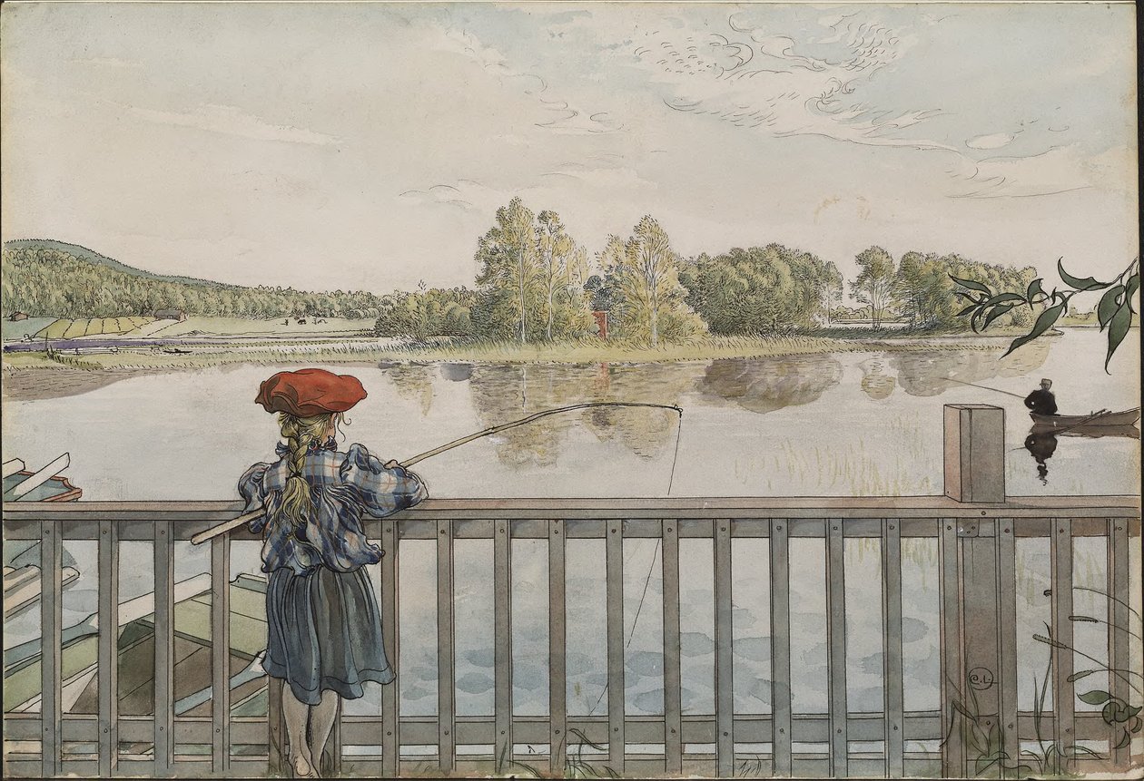 Lisbeth Angling. De «A Home» (26 acuarelas) de Carl Larsson