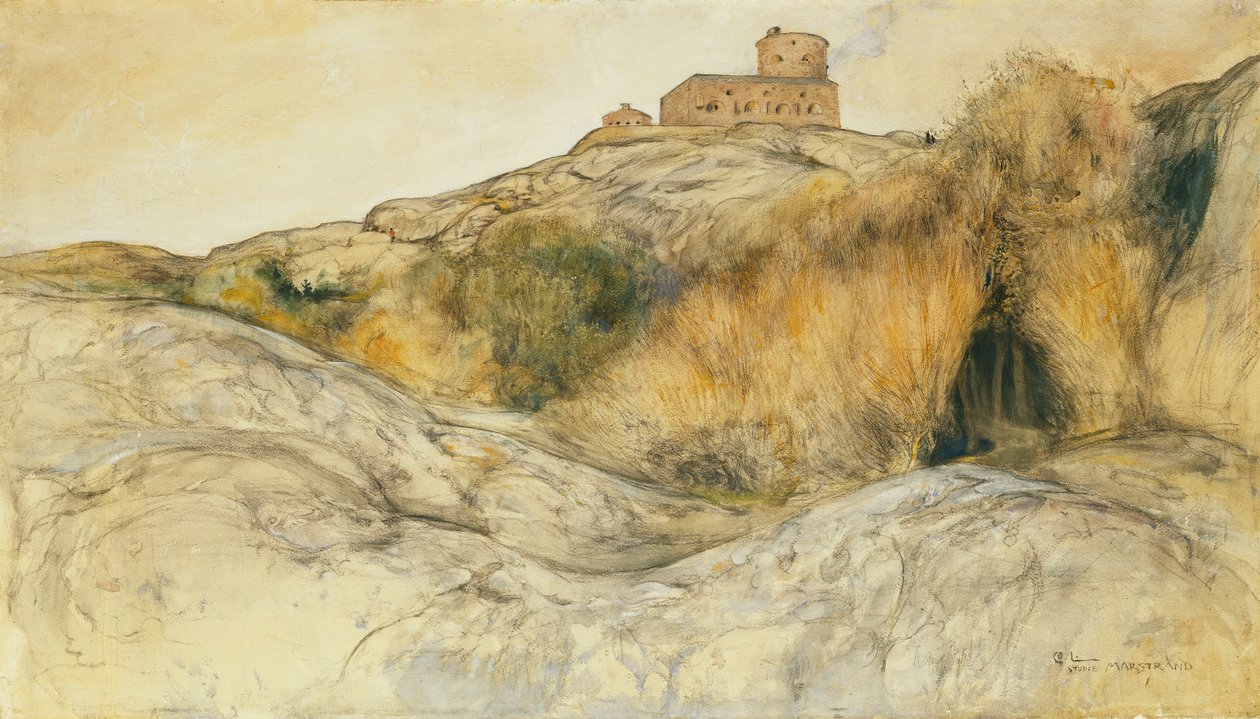 Castillo de Marstrand, 1893 de Carl Larsson