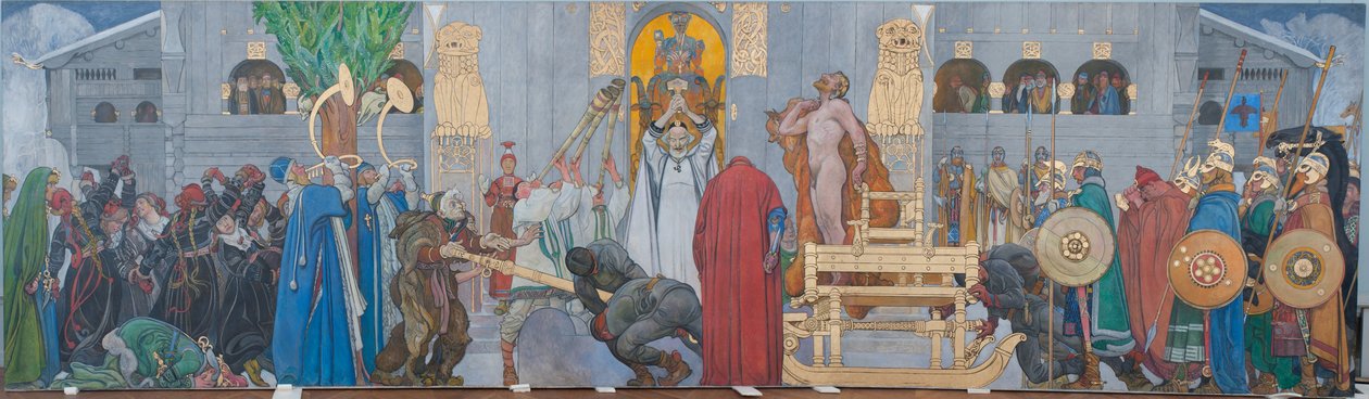 Sacrificio de pleno invierno de Carl Larsson