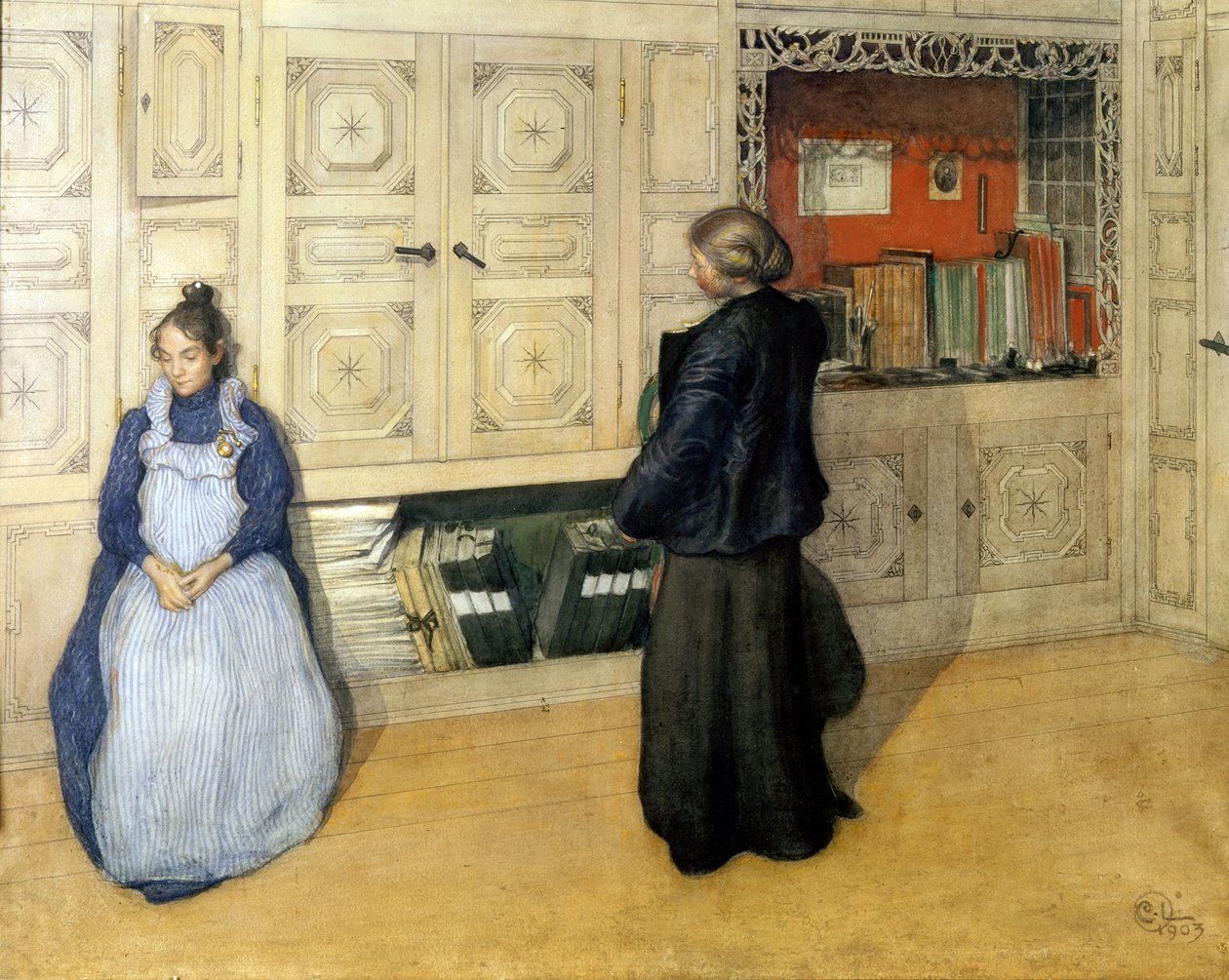 Madre e Hija de Carl Larsson