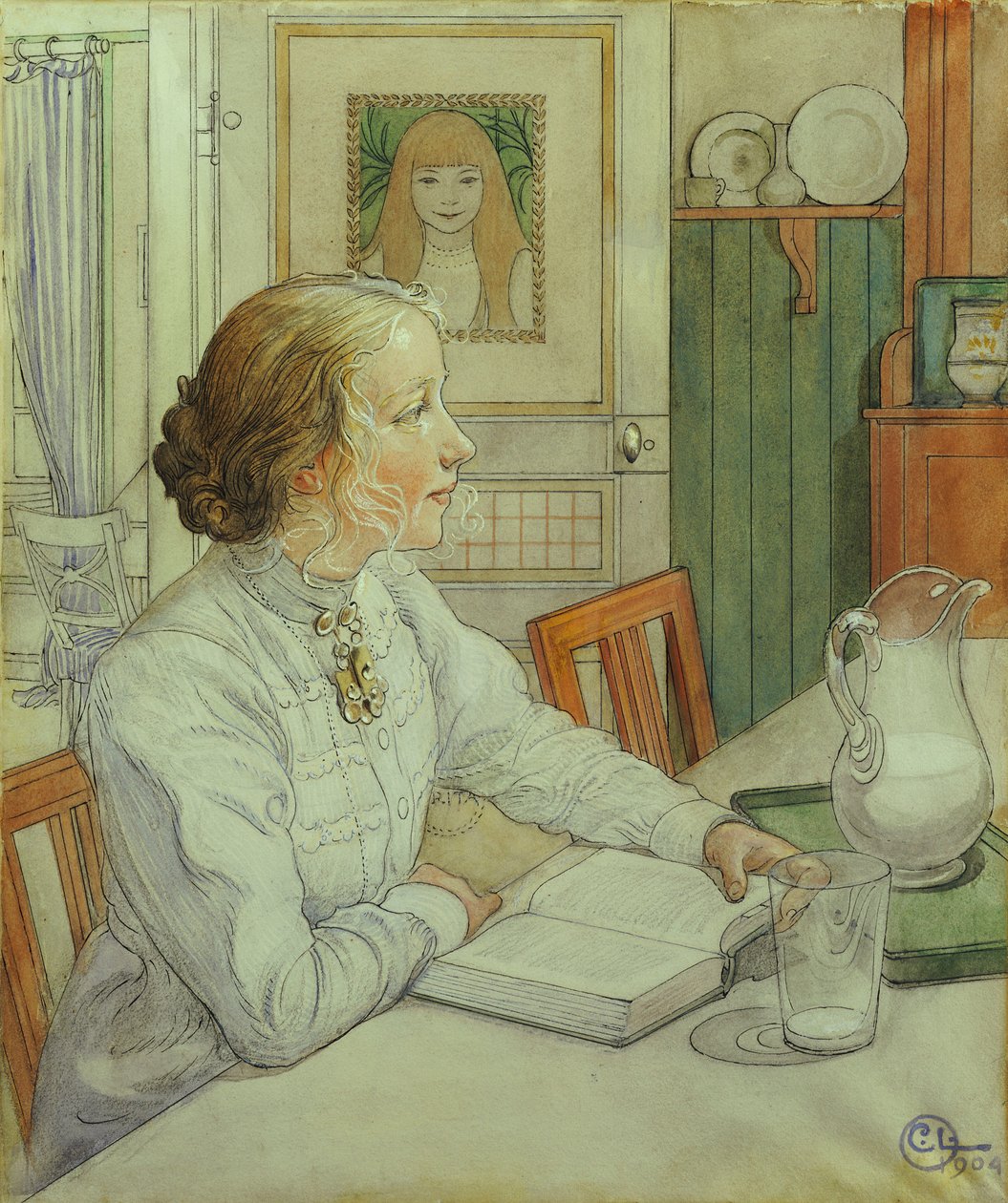 Mi hija mayor, 1904 de Carl Larsson