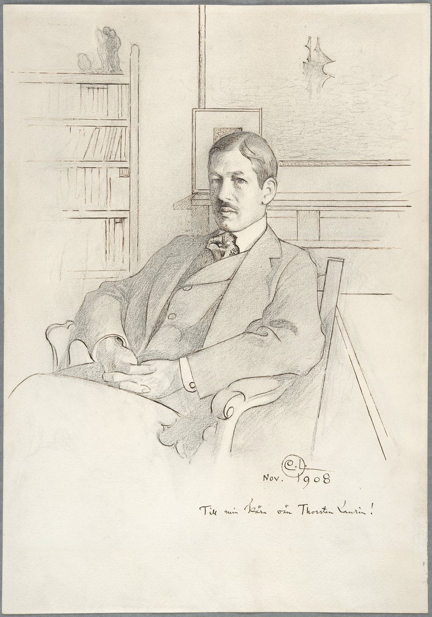Retrato de Thorsten Laurin de Carl Larsson