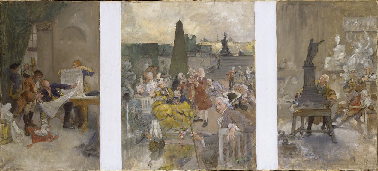 Proyecto revisado para la decoración de las paredes de la sala inferior del NM de Carl Larsson