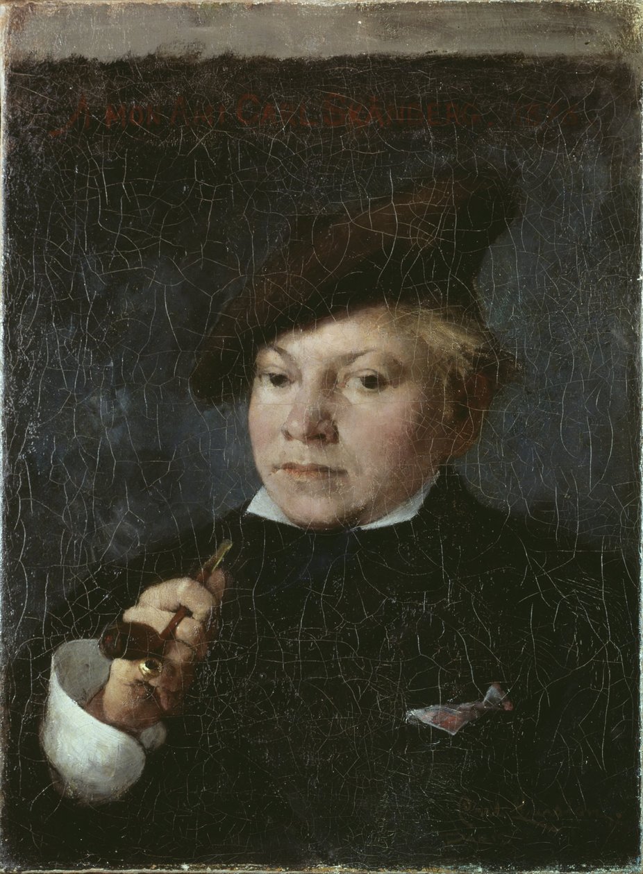 El artista Carl Skånberg de Carl Larsson