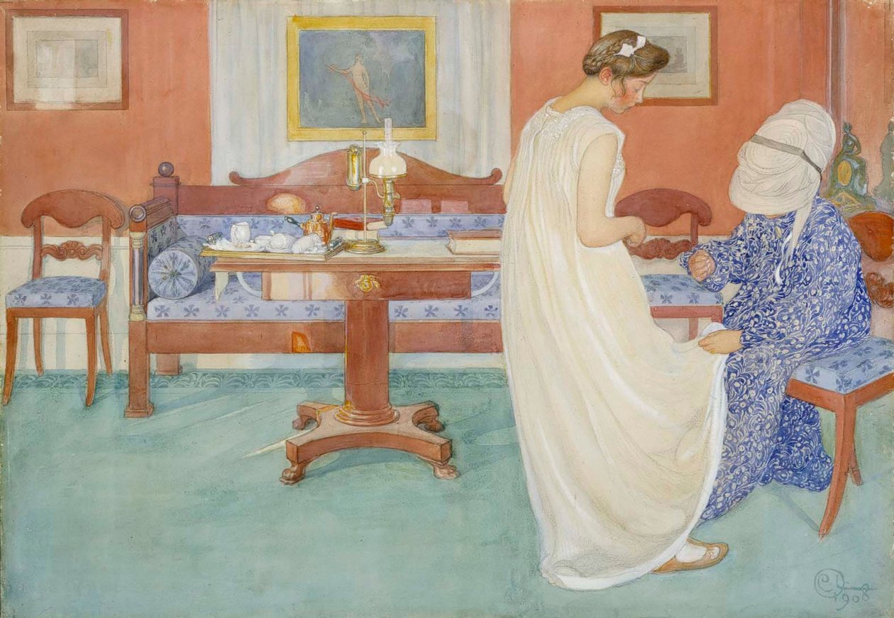 La dama de honor, 1908 de Carl Larsson